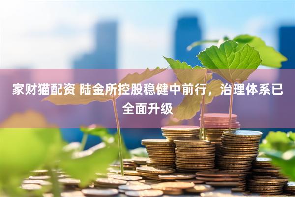 家财猫配资 陆金所控股稳健中前行，治理体系已全面升级