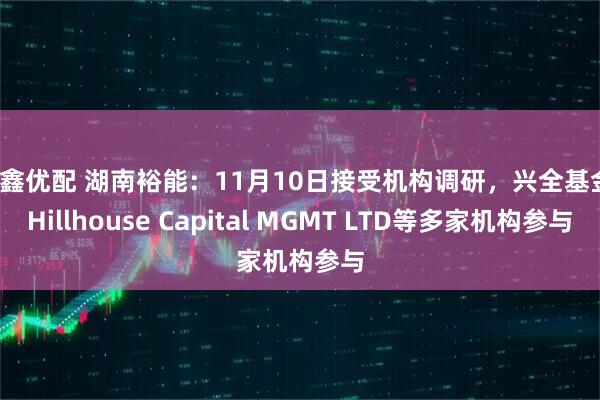 金鑫优配 湖南裕能：11月10日接受机构调研，兴全基金、Hillhouse Capital MGMT LTD等多家机构参与